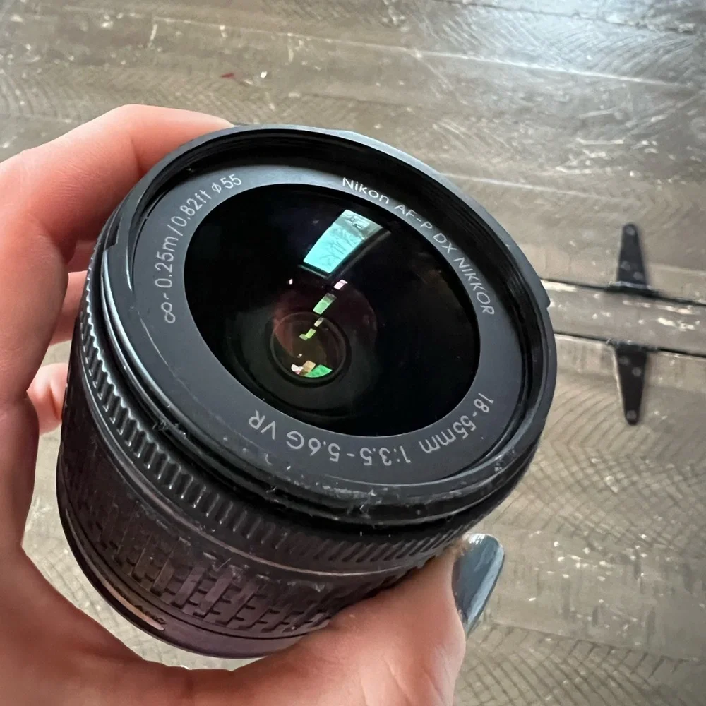 Nikon AF-P DX NIKKOR 18-55mm Black Lens